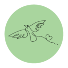 Green Circle Bird Heart link to Ragamuffins ELC info
